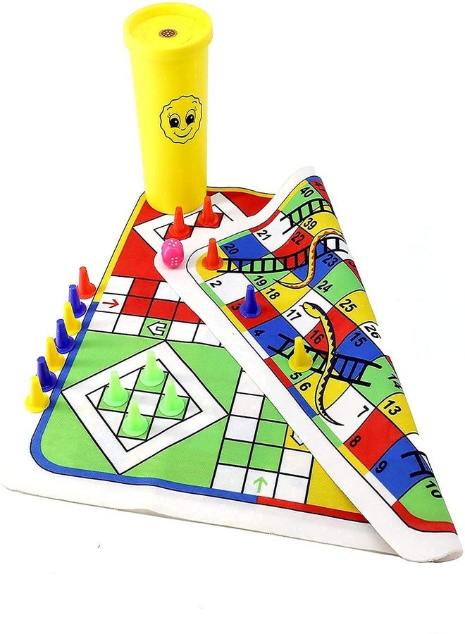 EXPORTTANZA 2 in 1 Ludo and Snake and Ladder Board Game, Multicolor (Snake Ladder and Ludo), Kid - Image 2